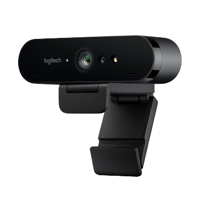 Logitech BRIO – 4K Ultra HD Webcam with 5x Digital Zoom for Recording, Streaming, and Video Calling