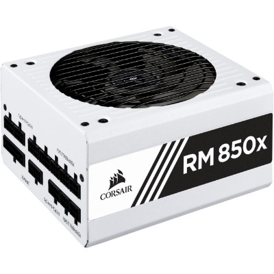 Corsair RMX White Series (2018), RM850x, 850 Watt, 80+ Gold Certified, Fully Modular Power Supply - White, 80 PLUS Gold (CP-9020188-NA)