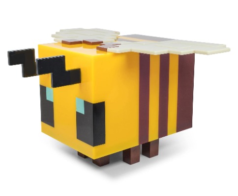 Minecraft Yellow Bee Figural LED Mood Light | Bedside Table Lamp for Desk | Home Decor Accessories and Room Essentials | Official Video Game Collectible | 5 Inches Tall