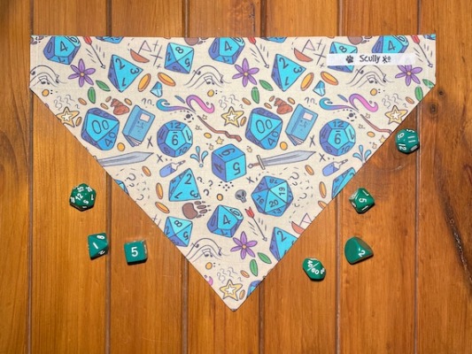 D&D Dog Bandana