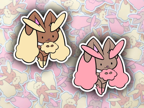 Little Lopunny Vinyl Sticker  Normal and Shiny | Etsy