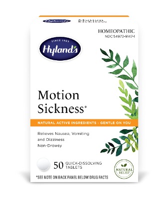 Motion Sickness, Nausea Relief Tablets, All Natural Treatment for Car Sickness and Sea Sickness, 50 Count