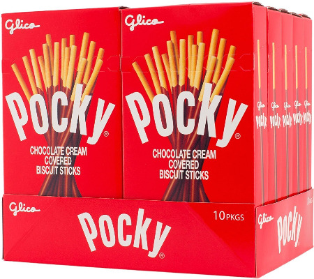Pocky Chocolate Cream Covered Biscuit Stick, 1.37 Oz (Pack of 10)