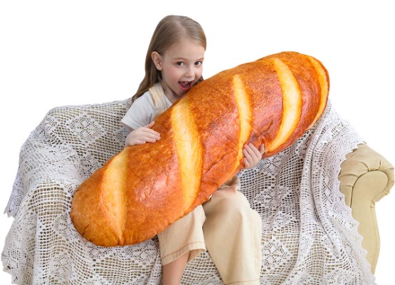 40in 3D Simulation Bread Shape Pillow 