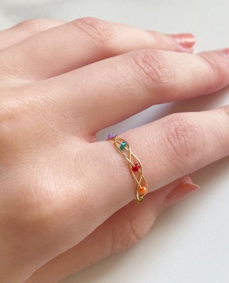 Marvel Infinity Stone Gauntlet Braided Ring  Marvel Avengers | Etsy