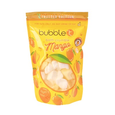 Bubble T Cosmetics Mango Bath Bomb Crumble Packed with Essential Oils Vegan Friendly Cruelty Free, 250g