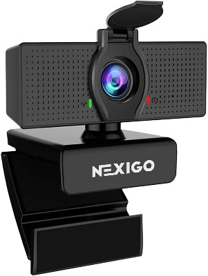 NexiGo N60 1080P Web Camera, HD Webcam with Microphone, Software Control & Privacy Cover, USB Computer Camera, 110-degree FOV, Plug and Play, for Zoom/Skype/Teams, Conferencing and Video Calling