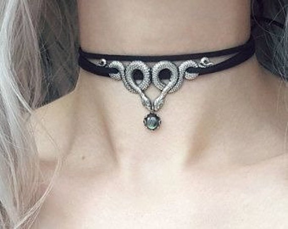 Serpent Choker Gothic Jewelry Snake Choker Snake Necklace | Etsy