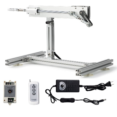 JQDML Reciprocating Linear Actuator DIY Motor, Adjustable Stroke 1.18“-6 inch, Maximum Speed 120rpm Variable, 110v AC to 24V DC Power Adapter, Remote Controller, JQ-RL-YY11M8