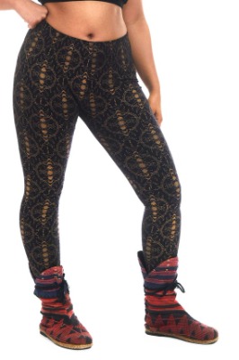 Golden Pagan Moon Phase Leggings | Etsy UK