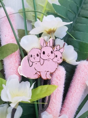 Bunny Pin  Legendary Lagomorph: Cerberus | Etsy