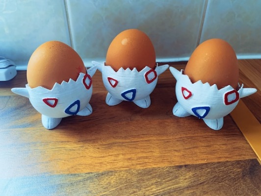 Pokemon Togepi Egg Cup Holder Painted 3D Printed  painted or | Etsy UK