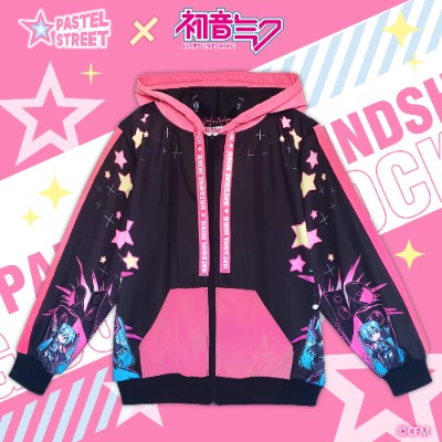 [PRE-ORDER] Sparkling Soundshock Reflective Hoodie feat. Hatsune Miku - Pastel Street