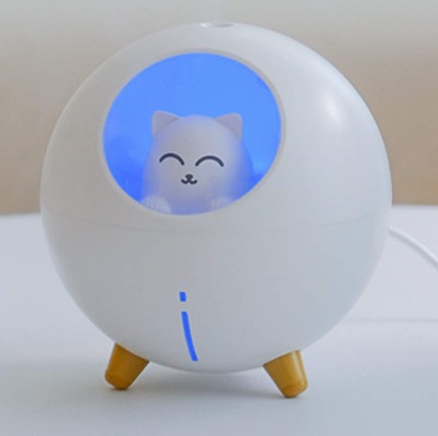 Upgraded ultrasonic ultra-quiet USB cute cold fog mini humidifier, suitable for children's baby room bedroom, 7-color light and 2 spray modes automatically turn off Mute little cute humidifier