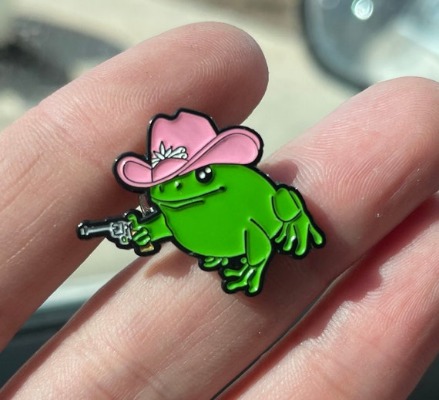 Cowboy Frog Enamel Pin | Etsy