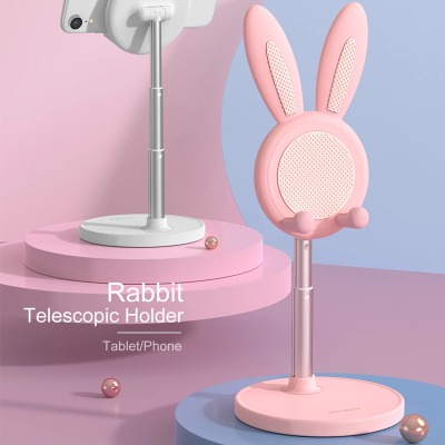 Cute Pink Bunny Phone Holder