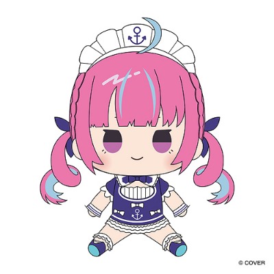 "hololive x Don Quijote" Mochidoru Plushie Minato Aqua Hololive Production Collectible

