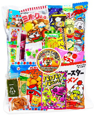 Japanese Candy Assortment 30pcs , Full of dagashi. "TONOSAMA CANDY"