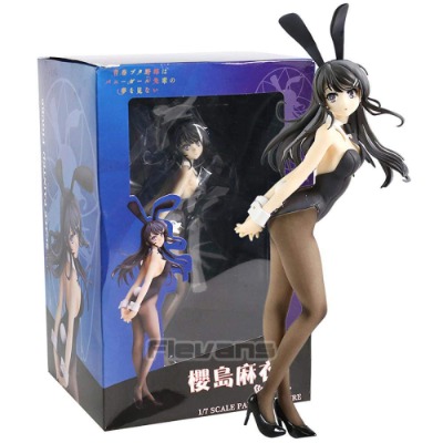 Rascal Does Not Dream of Bunny Girl Senpai Sakurajima Mai PVC Figure Doll Collectible Model Toy Box