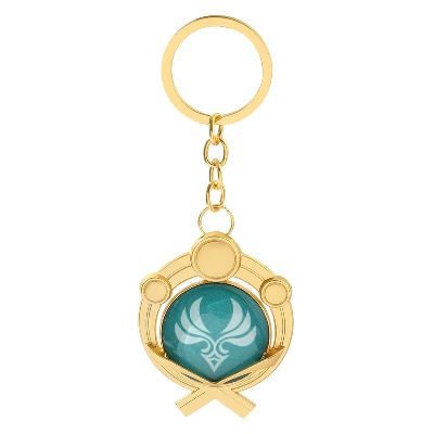 Genshin Impact Figure Vision Keychain - Hot Game Project Luminous Keychain Cosplay Pendant Keyring Accessory