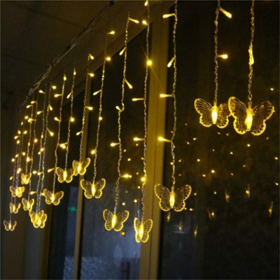 Butterfly String Lights for Background