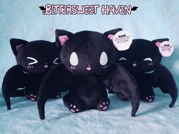 Black Catbat Plushie | Etsy