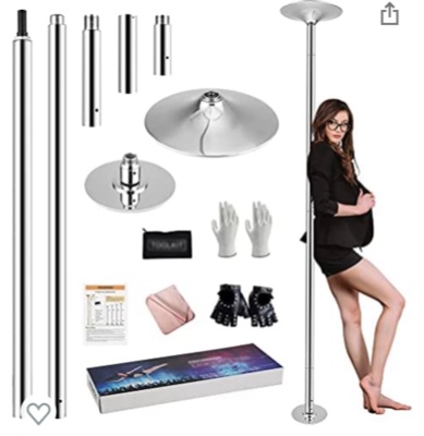 PRIORMAN Pole Dancing Pole for Home - 45mm Spinning Dance Pole with Extension, Portable Exotic Stripper Pole, Heavy Duty, Great for Bedroom, Pole Dance Studio & Pole Fitness, Trekking Poles - Amazon Canada