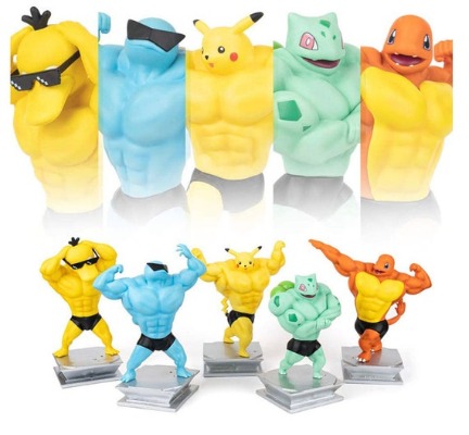 Squirtle Bodybuilder Statue