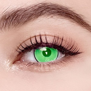 Princess Pinky Moe Anime Green Mesh Colored Contact Lenses| PinkyParadise