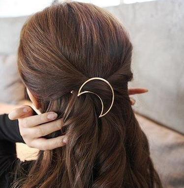 Witchy Crescent Moon Hair Clip