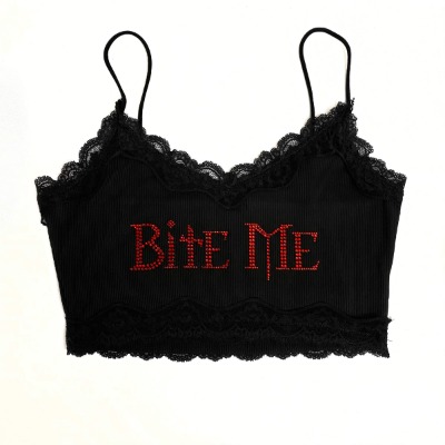 Vampire Lover Rhinestone Cami