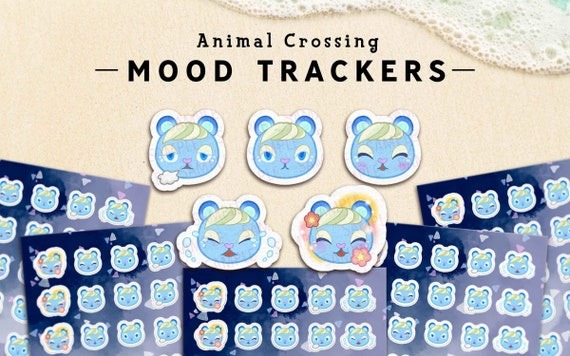 Animal Crossing Mood Tracker Emoji Stickers Ione  Cadeaux | Etsy Canada