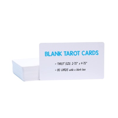 White Blank Tarot Cards, 80 Cards, Standard Tarot Size(2.75" x 4.75"), Make Your Own Tarot Cards and Oracle Cards by IMAGAME