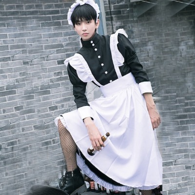 Men Cosplay Maid Outfit