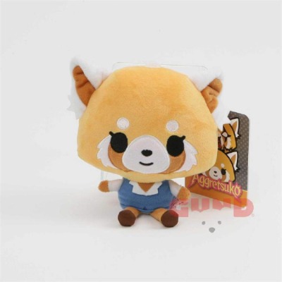 GUND Sanrio Aggretsuko Happy Plush Stuffed Animal Red Panda Netflix Original, 7"