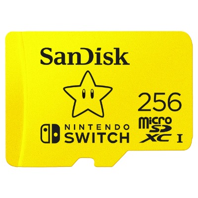 SanDisk 256GB microSDXC-Card, Licensed for Nintendo-Switch - SDSQXAO-256G-GNCZN