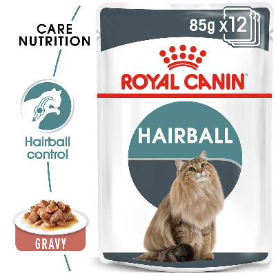 Royal Canin Hairball Adult Gravy Wet Cat Food 85g