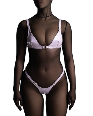 Lingerie Set "Nellie" Lilac Patent
