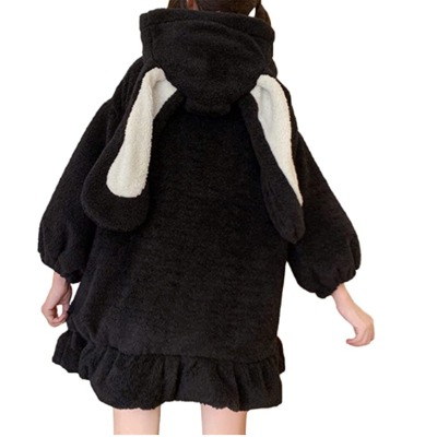 Chloefairy Womens Bunny Hoodie