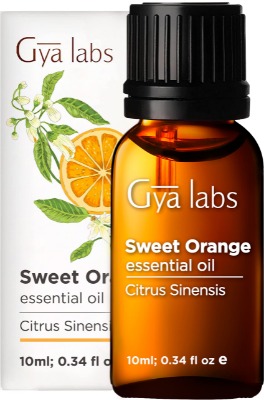 Gya Labs Sweet Orange Essential Oils - Mood Lifter for Stress Relief - Topical Use for Breakouts Treatment, Glowing Skin - 100 Pure Therapeutic Grade Orange Essential Oil for Aromatherapy 10ml