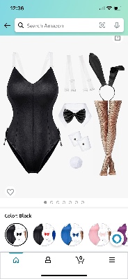 Amazon.com: Womens Bunny Girl Suit Anime Role Costume Senpai Cosplay Bodysuit One Piece Stockings Set: Clothing, Shoes & Jewelry