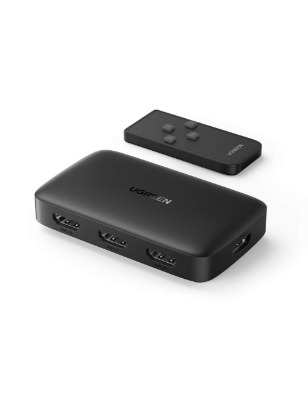 UGREEN HDMI Switch 3 in 1 Out 4K HDMI Switcher Splitter, HDMI Switch Box Hub with Remote Supports 4K 30Hz HD 3D 1080P, Monitor Switch Compatible with Apple TV PS5 PS4 Xbox Fire Stick Blu-Ray Player