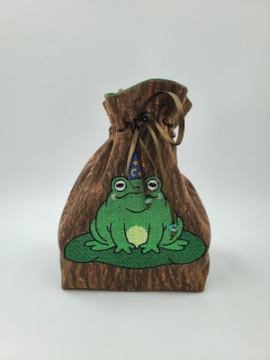 Embroidered Frog Wizard Dice Bag Tarot Deck Purse Druid | Etsy