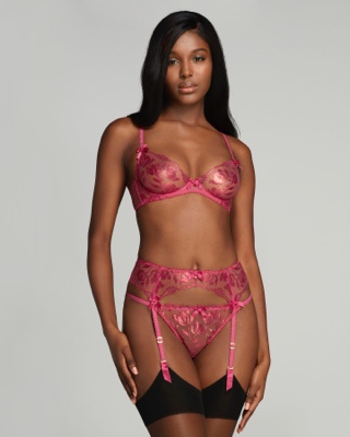 Sparkle Suspender in Pink | By Agent Provocateur New In