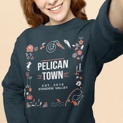Stardew Valley Sweatshirt Pelican Town Sweatshirt Stardew | Etsy