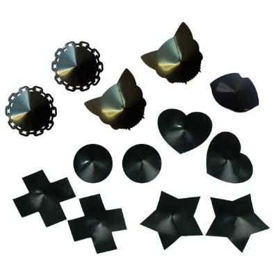 CUSTOM SIZED Shaped Latex Nipple Pasties  Crosses Hearts | Etsy Australia