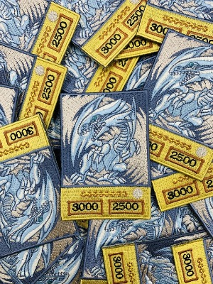 #2 Blue Eyes White Dragon Yu Gi Oh Embroidered Custom Iron-on or | Etsy Canada