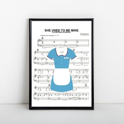 Waitress Musical Theatre Print Wall Art 