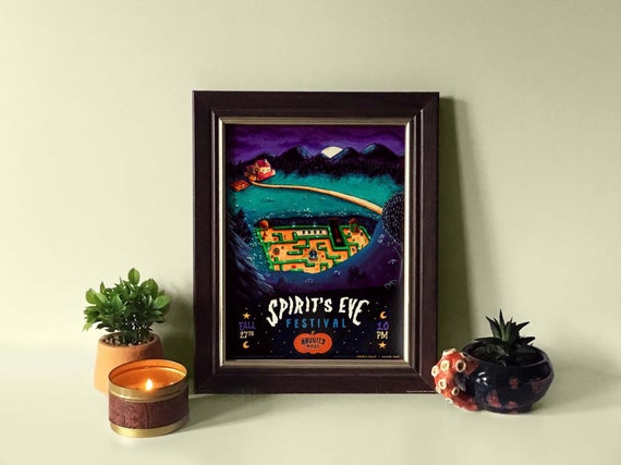 Spirit's Eve Festival Poster stardew Valley  Art Print | Etsy