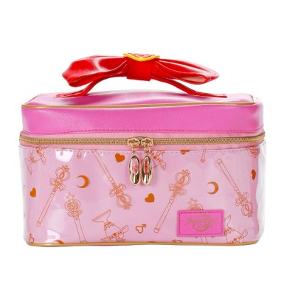 Sailor Moon Makeup Bag Portable Travel Cosmetics Storage Case Leather Makeup Organizer Gift for Girls Women